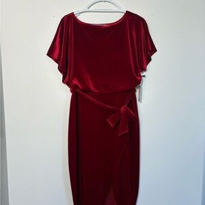 Kensie Rich Red Midi Dress